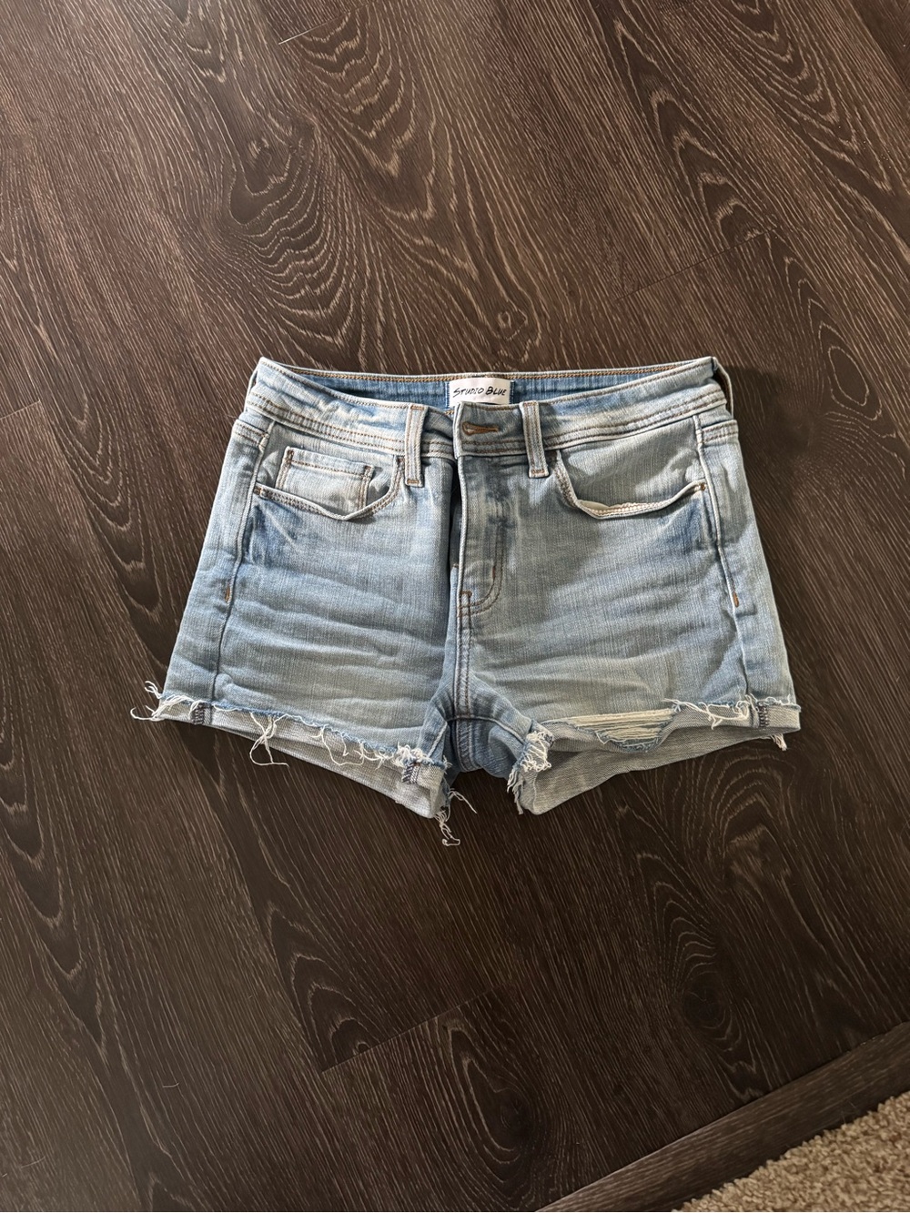 Studio Blue Distressed Denim Women's Shorts